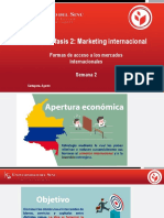 Marketing Internacional Formas de acceso a los mercados internacionales  Semana 2