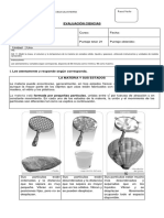 4° - Ciencias Evaluación Estados de La Materia