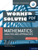 Mathematics HL - Analysis and Approaches - WORKED SOLUTIONS - OXFORD 2019