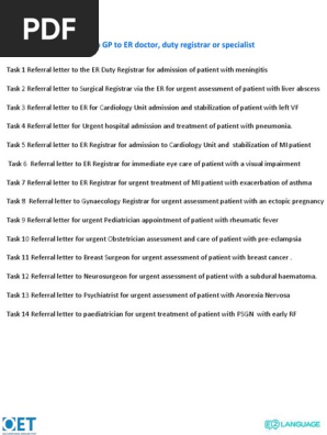Urgent Referral Letter From GP