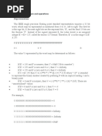 Floating-Point Numbers and Operations Representation