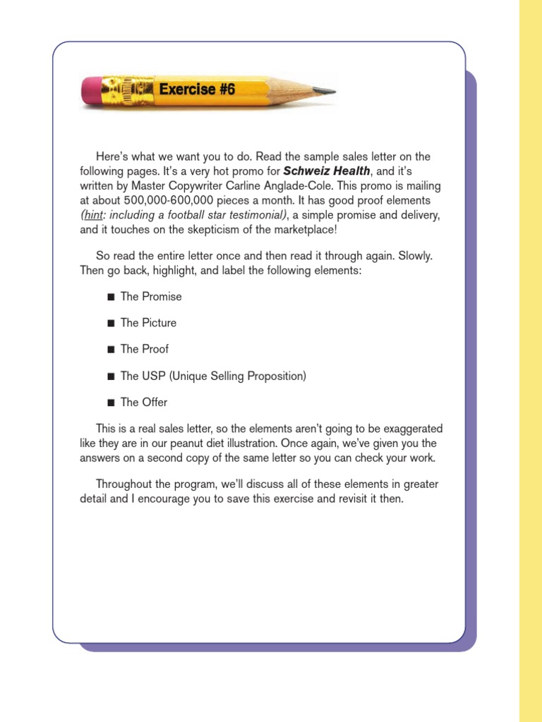 Prog Copywriting Exercise 06 | PDF