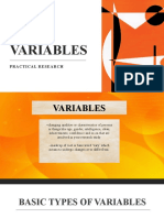 Variables: Practical Research