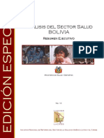 Ministerio de Salud y Deportes - Análisis de Sector Salud Bolivia