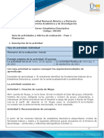 Guía de Actividades y Rúbrica de Evaluación - Paso 1 - Planeación