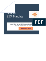 On-Page Seo Template: Learn More About Seo Strategy From Hubspot Academy