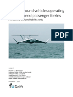 Wing in ground vehicles feasibility study for high-speed ferry routes