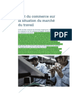 Effet Du Commerce Sur Le Marche Du Travail OMC 2017