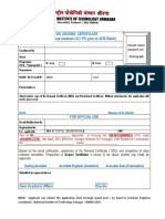 Application For Degree Certificatte. Applicable For Students Prior To 2016 Batchs (UG and PG) 14012021