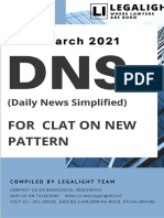 DNS For CLAT 2021 On New Pattern (31st March)