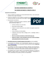REQUISITOS 2021-II Examen Exoneración Inglés C. IDIOMAS-PEB