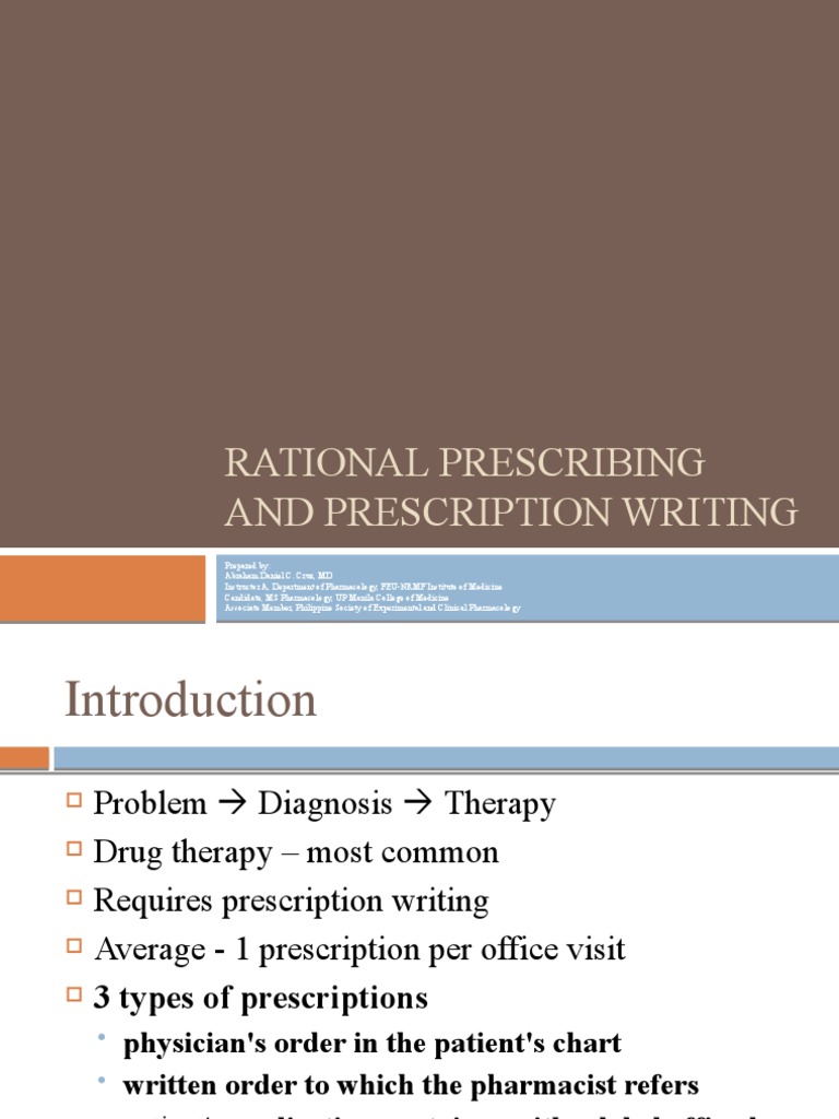 Rational Prescribing Guidelines – RNZZUH