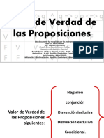 Unidad 1. Recurso 7. Valor de Verdad de Las Proposiciones