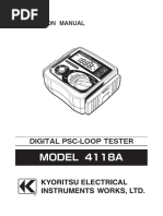 4118A - IM - 92-2233A - E - L Kyoritsu Line Impedance Test