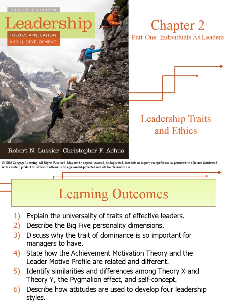 Ch02-Leadership Traits and Ethics | PDF | Leadership | Attitude ...