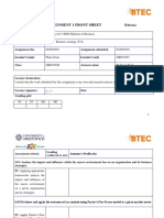 Assignment 1 Front Sheet: Qualification