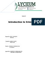 Intro To Criminology Maodule 3