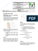 Guía 5. Proyección de Un Movimiento Circular Uniforme