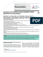 Resuscitation: European Resuscitation Council Guidelines 2021: Education For Resuscitation