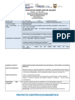 Proyecto interdisciplinario evaluación quimestral