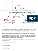 Prefixes & Suffixes: Advertisements