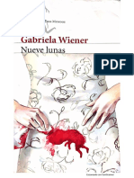 Nueve Lunas - Gabriela Wiener - Primer Capítulo