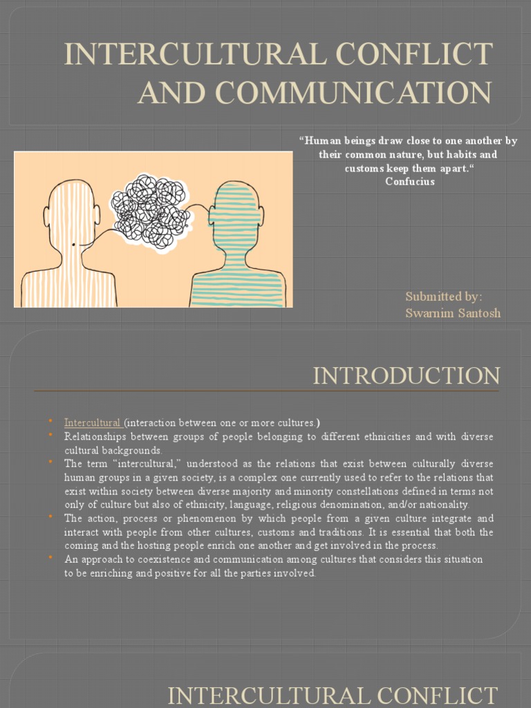 Intercultural Conflict and Communication | PDF | Communication | Cross ...