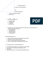 Questions_Assessment Procedures