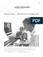 Sanjin Đumišić: Florian Fricke - 1981 Interview by Sandy Robertson