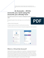 Virtual Sub Accounts - All The Accounts You Need Using The Accounts You Already Have