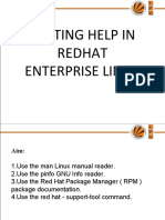 Getting Help in Redhat Enterprise Linux