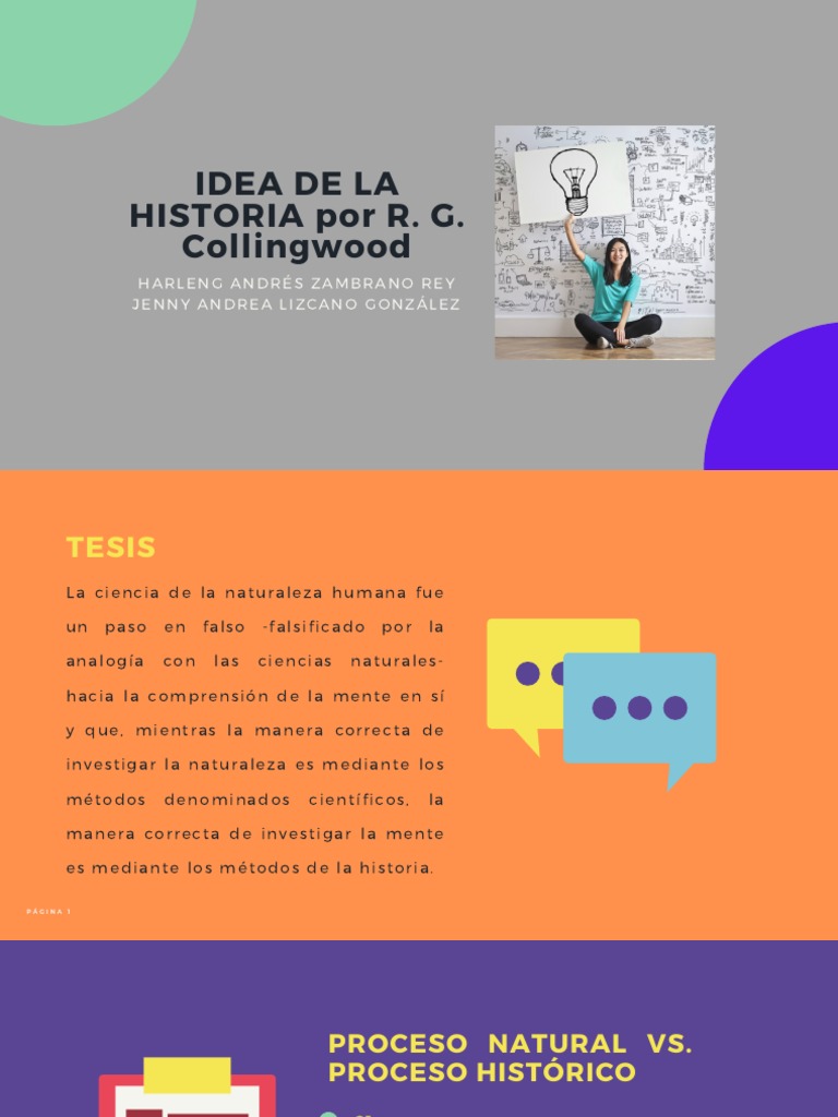 IDEA DE LA HISTORIA Por R. G. Collingwood PDF Verdad Mente