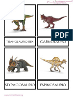 Tarjetas de Los Dinosaurios Para Peques Mayc3basculas