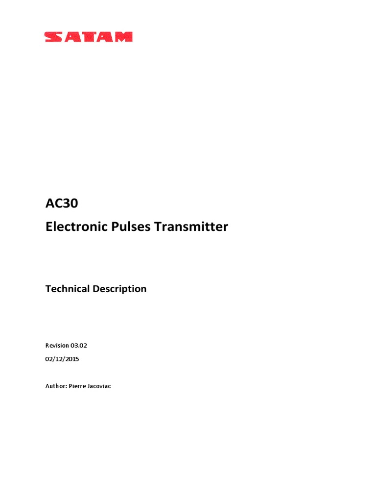 AC30 Magnetic Pulsers Overview | PDF | Sensor | Metrology