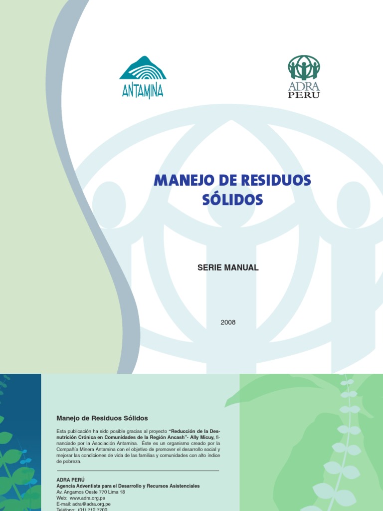 Manejo de Residuos Solidos | PDF | Residuos | Contaminación