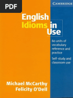 English Idioms in Use Intermediate Level | PDF