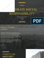 Corporate Social Responsibility: Wipro