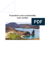 Populations and sustainability case studies