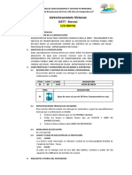 Especificaciones Tecnicas de Agua de Mesa