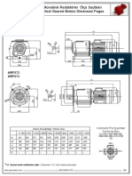 Monoblok Redüktörler Ölçü Sayfaları Helical Geared Motors Dimension Pages