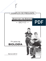 Ejemplos de Preguntas - Prueba de Biologia 2010