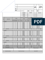 Relatório de medição de obra com detalhamento de itens, valores e percentuais de execução