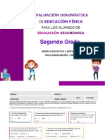 Evaluación Diagnóstica EF A Distancia 2º Secundaria 21-22 - Mtro. Antonio Preza