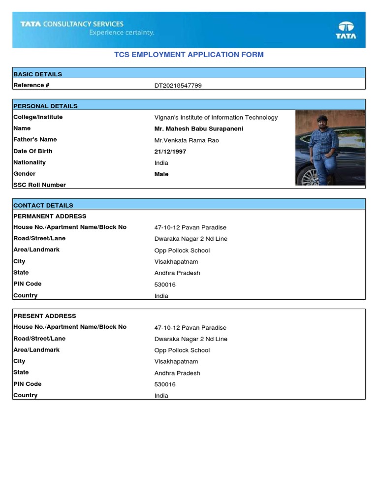 TCS Employment Application Overview | PDF | Justice | Criminal Justice