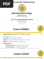 Structural Steel Design (0504413) : By: Dr. Husam Rabah Alsanat