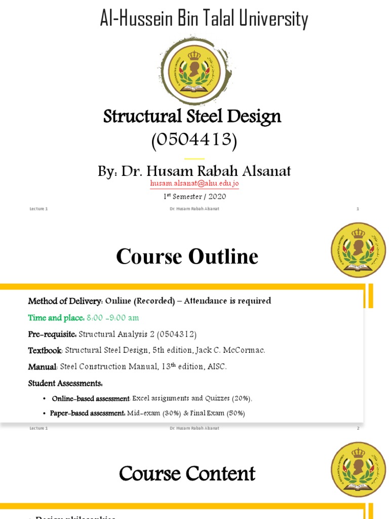 Structural Steel Design Course | PDF | Strength Of Materials ...