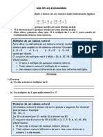 Múltiplos, divisores e primos