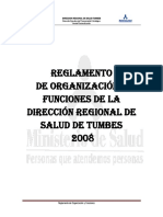 Reglamento de Organización y Funciones de La Dirección Regional de ...