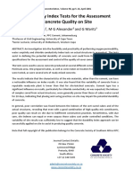 98 - 2001 - Use of Durability Index Tests for the Assessment and Control of Concrete Quality on Site - S M Gouws, M G Alexander and G Maritz