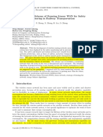 Optimization Scheme of Forming Linear WSN For Safety - 2014